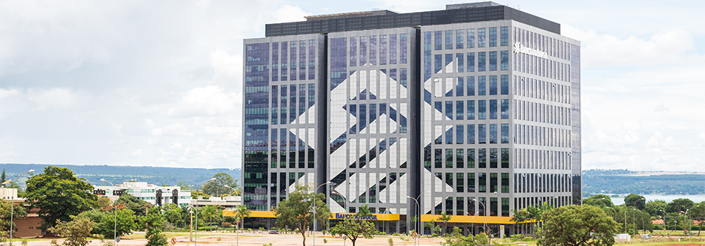 Photo of Bank of Brazil S.A.( In portuguese: Banco do Brasil S.A. ) Headquarters I building in Brasilia