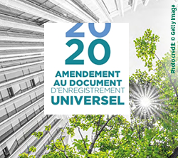 Amendement au Document d’enregistrement universel 2020