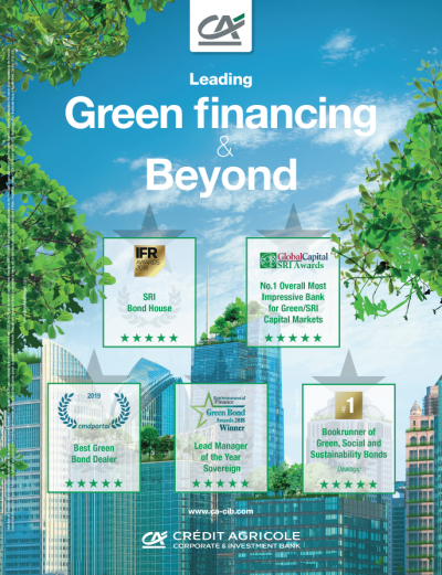 green financing, green, green bond, crédit agricole cib, awards, sri, sustainable, sustainable finance