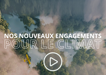 Capture d'écran de la vidéo sur les nouveaux engagements pour le climat